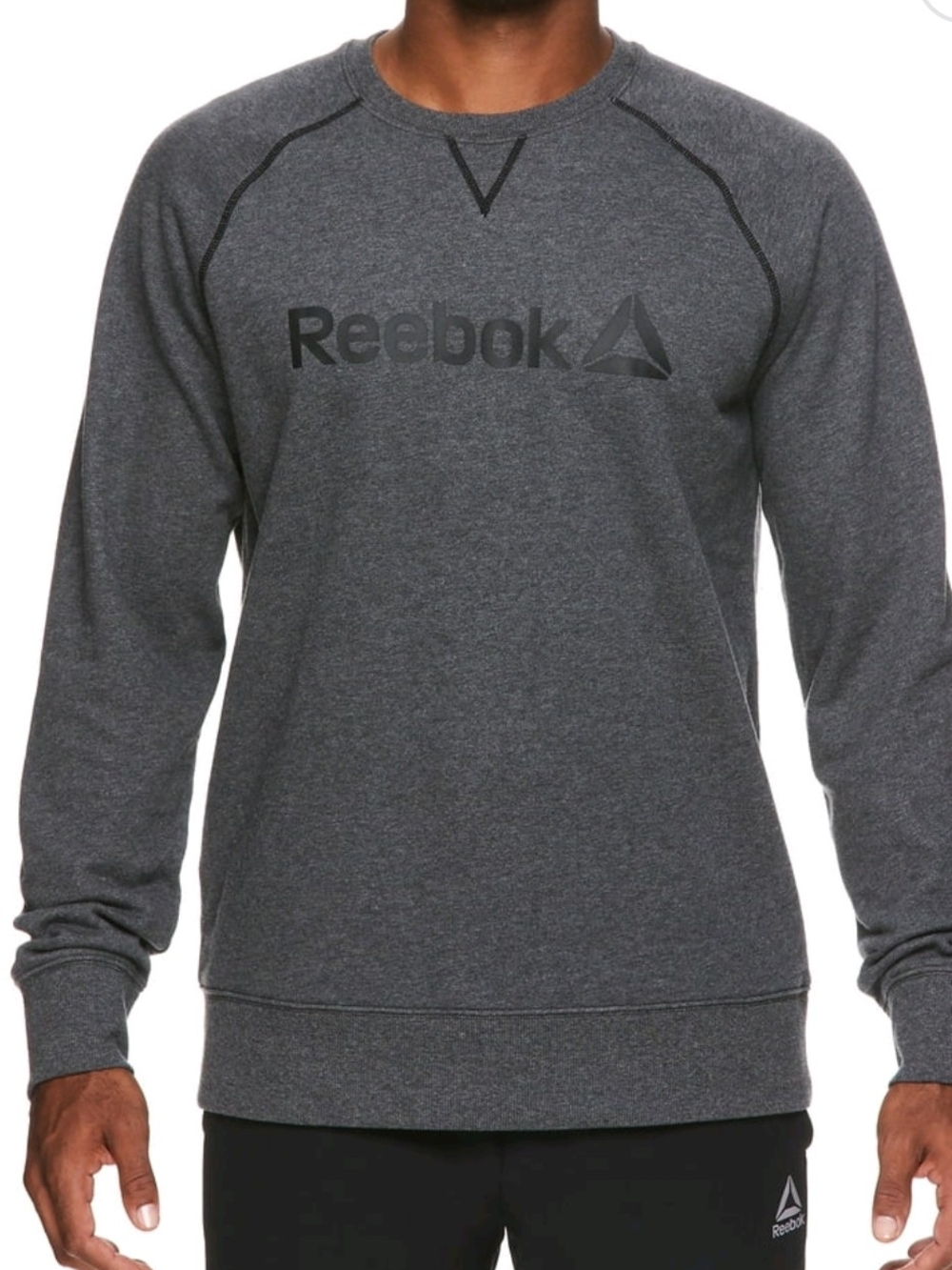 NWT Reebok Men’s Charcoal Heather Crewneck Sweatshirt 2XL